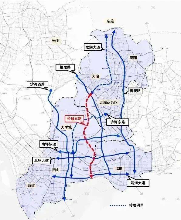 深圳一交通大动脉今年开建！三区出行拥堵或有大缓解