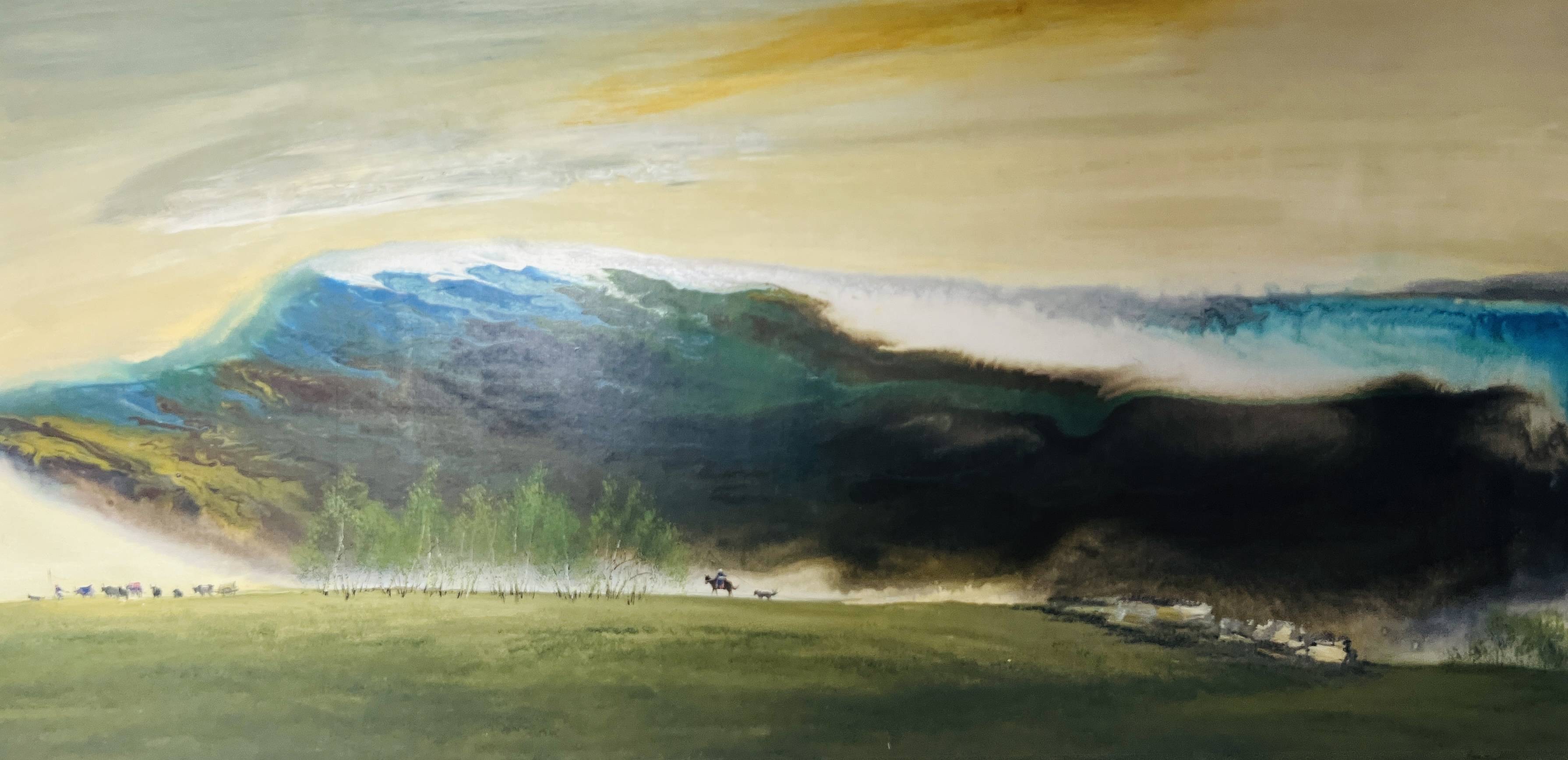 中国油画家协会副主席包军：“草原意象画派”创始人，让草原在画布上“诗意生长”