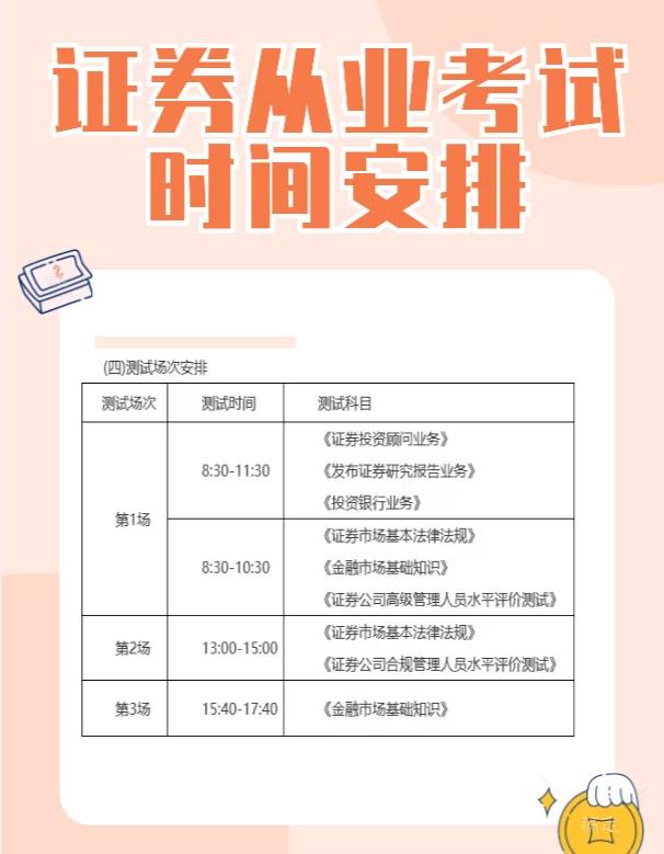 下半年证券从业考试时间(证券从业资格考试时间下半年)